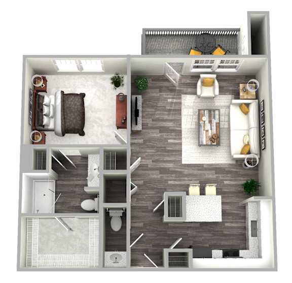 Ansley Deluxe Floor Plan at Emblem Alpharetta Apartments, Alpharetta