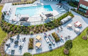 The Curtis Clubhouse, pool, fire pit, grills and more