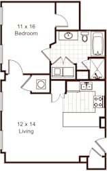 Transit 4 Floor Plan at Metro67, Memphis