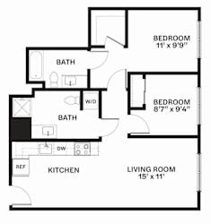 F1.1 Floor Plan at Corner 63, Seattle