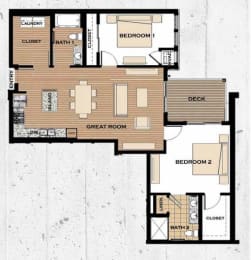 Lowry Floor plan at Victoria Flats, Minnesota