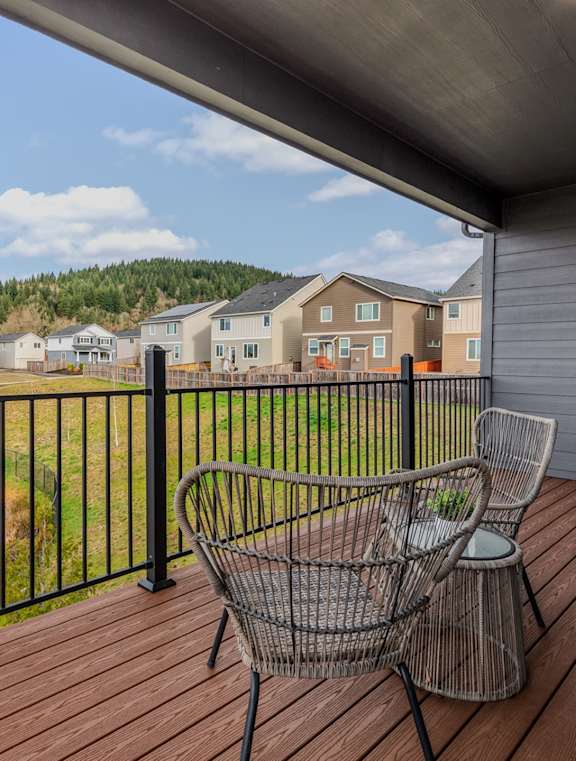 Thrive at Green Mountain Townhomes in Camas, WA Private Balcony