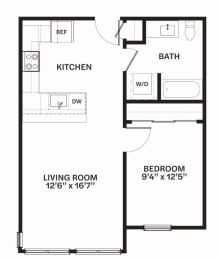 C22 MFTE Floor Plan at Corner 63, Washington 98115