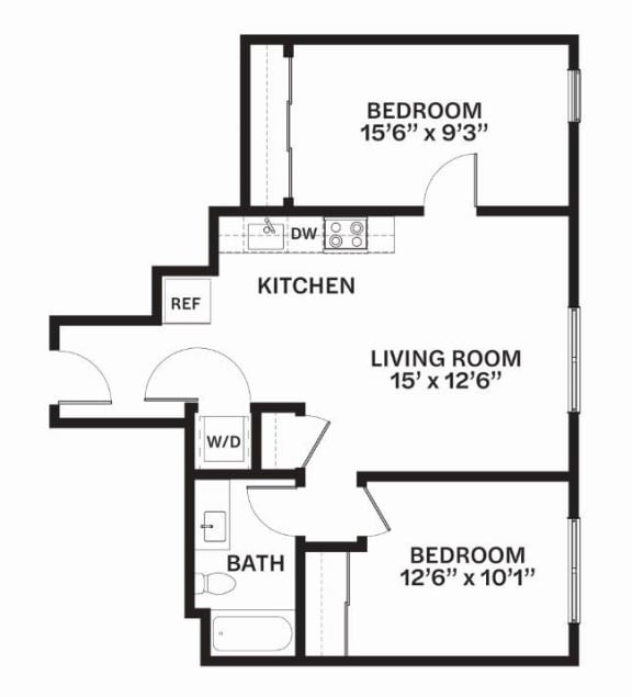 E5 Floor Plan E5 Floor Plan at Corner 63, Seattle, 98115
