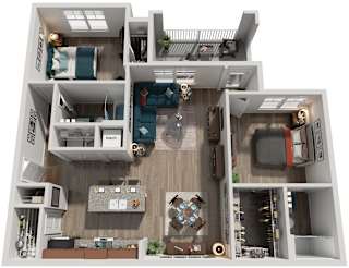 2 Bed 2 Bath Floor Plan | 1,182 Sq. Ft. at Capstone at Banks Crossing, GA, 30529
