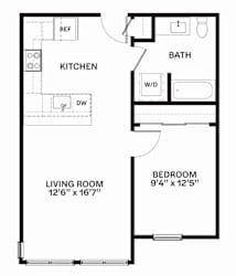 C22 Floor Plan at Corner 63, Seattle