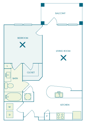 Nona Park Village - A4 - Gardenia - 1 bedroom - 1 bath
