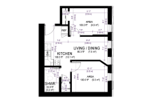 this is a floor plan of a bedroom apartment