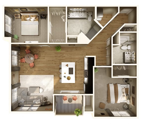 Altessa floor plan at Keva Flats, Exton, Pennsylvania