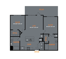 Lenox SoCo 2D Floor Plans - B2