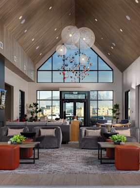 Modern Staircase at Solhavn Apartments, American Fork