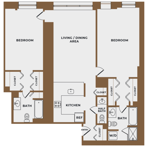B7 - 2Bed 2Bath - The Broderick - 2D