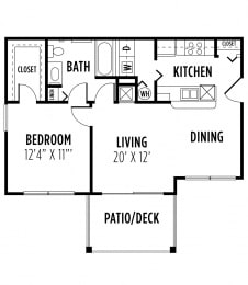 The Willow Floor Plan at Bella Vista on Park, Plant City