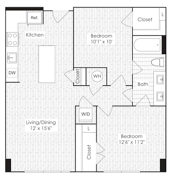 B1 floor plan at Dock 79, District of Columbia