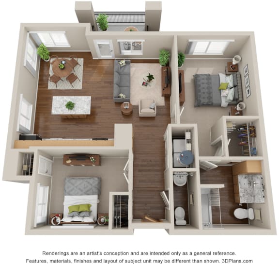 Solstice of Mesa_2 Bedroom C