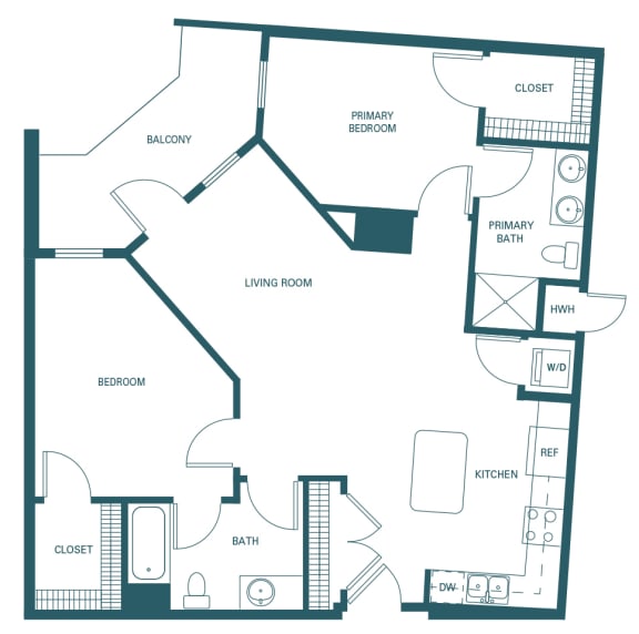 BLVD at Revere Beach - B3 - 2 bedroom - 2 bath - 2D