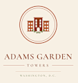 Logo of apartment building and name of property