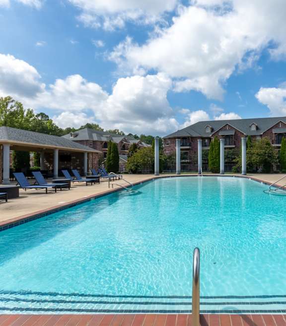 Clean Blue Swimming Pool at Arlo Luxury Apartment Homes, Arkansas
