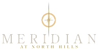 a logo for meridian at north hills
