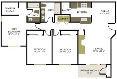 a floor plan of a house
