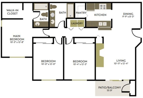a floor plan of a house