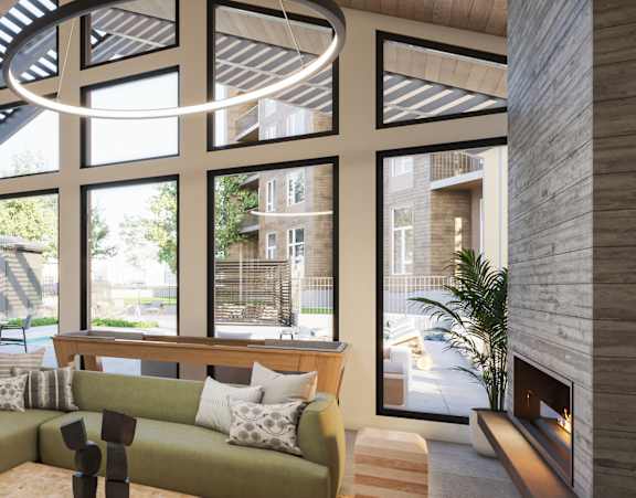 Clubhouse Interior View at Kinline, Beaverton, OR