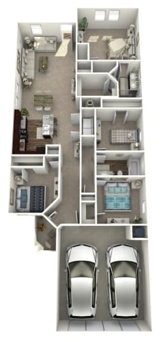 Floor Plan  our apartments have a variety of floor plans to choose from at The Village at Granger Pines, Conroe, 77302