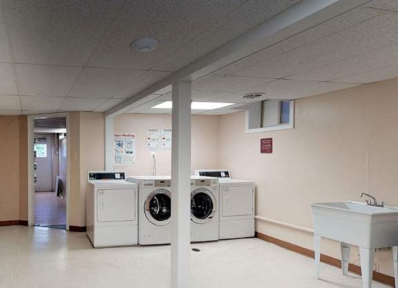 Laundry facility area for residents at Woodlee Terrace Apartments, Virginia