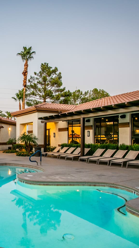 Refreshing Swimming Pool at Apartment Complex in Las Vegas