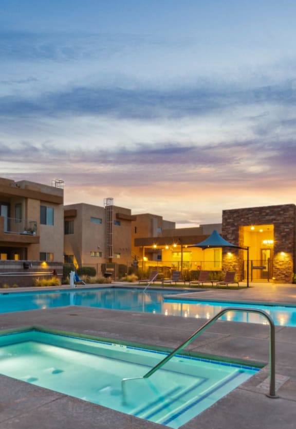 the swimming pool at the residence inn at Pima Canyon, Tucson, AZ