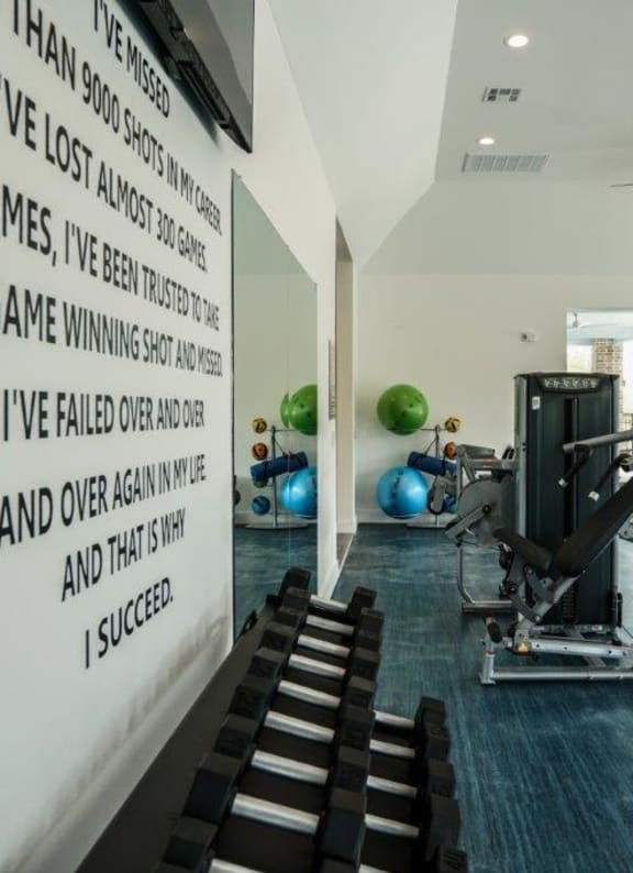 Fitness center at Emerson at Buda, Texas