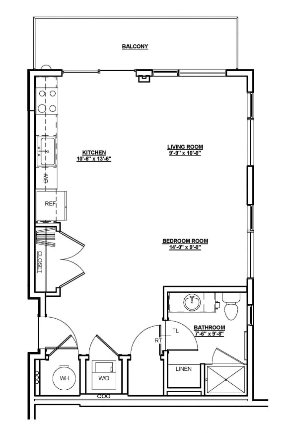 Grant Floor plan Grant Floor plan at Cycle Apartments, Ft. Collins, CO 80525
