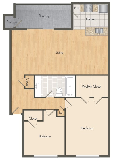 a floor plan of a home with a bedroom and a living room