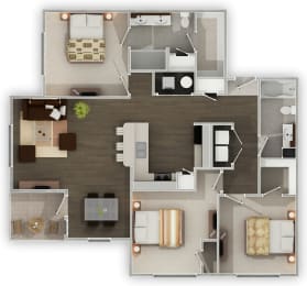 Sierra Ridge The Wabamun 3D Floor Plan