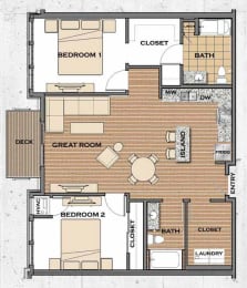 H-ACC Floor plan at Victoria Flats, Victoria, MN