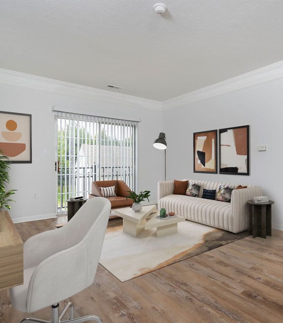 times square apartments living room