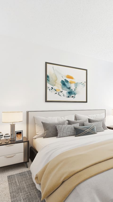 Gorgeous Bedroom at Bridges at Mallard Creek Apartment Homes, Charlotte, NC, 28269