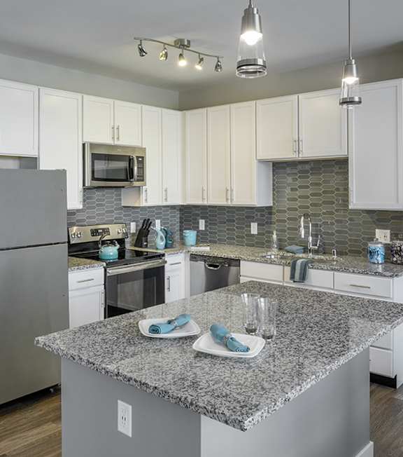 Kitchen at The Beacon at Gateway Apartments, Scarborough, ME, 04074