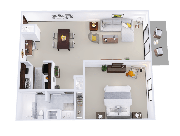 Floor Plans of Alpine Court Apartments in West Allis WI