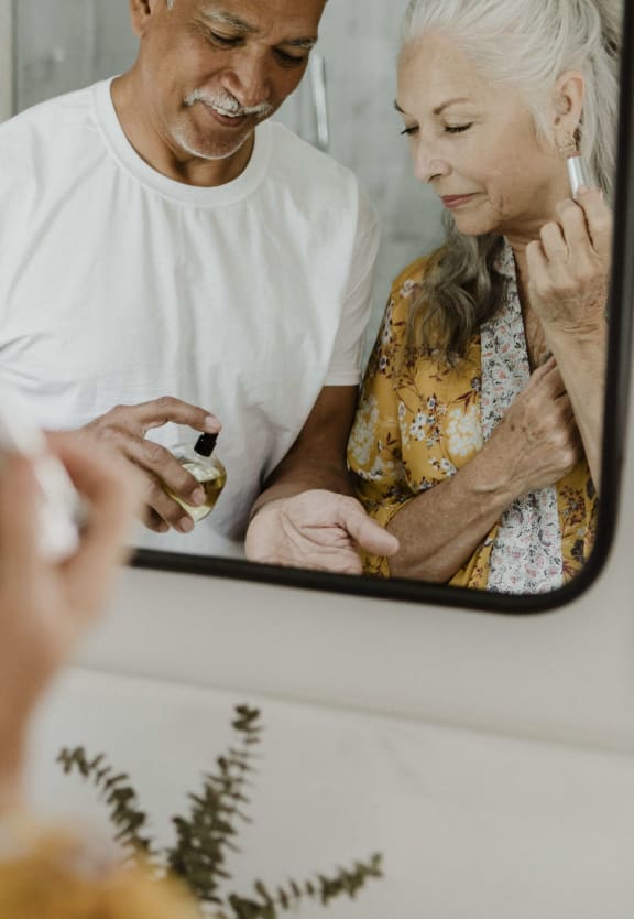 Cute Couple at Hendrix Apartments- A 55+ Lifestyle Community