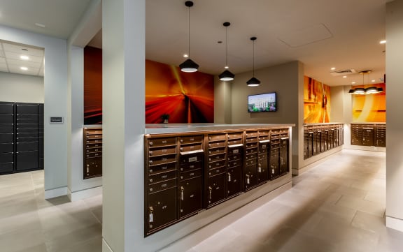 Mailboxes at The Apartments at Lincoln Common in Chicago 
