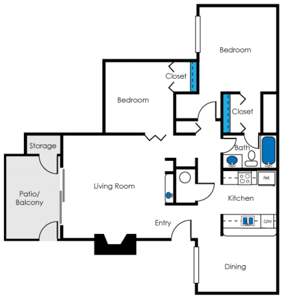 Floor Plan  2x1