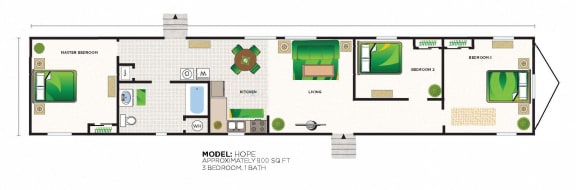 a floor plan of a house at Foxridge Farm in Aurora, CO