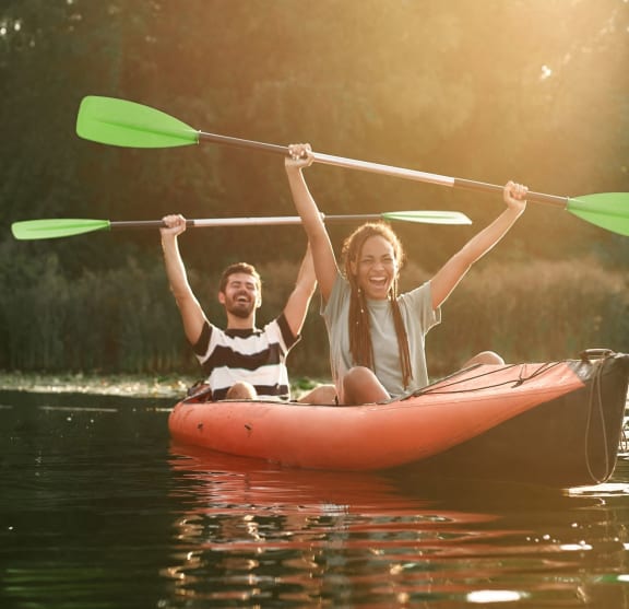 people enjoying at the lake at The Beck at Hidden River, Florida , 33637