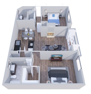 2x2a- GoGo Heights Floor Plan