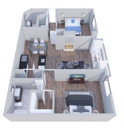 2x2a- GoGo Heights Floor Plan