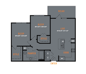 Lenox SoCo 2D Floor Plans - B1