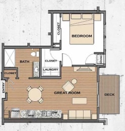 Minnewashta Floor plan at Victoria Flats, Minnesota