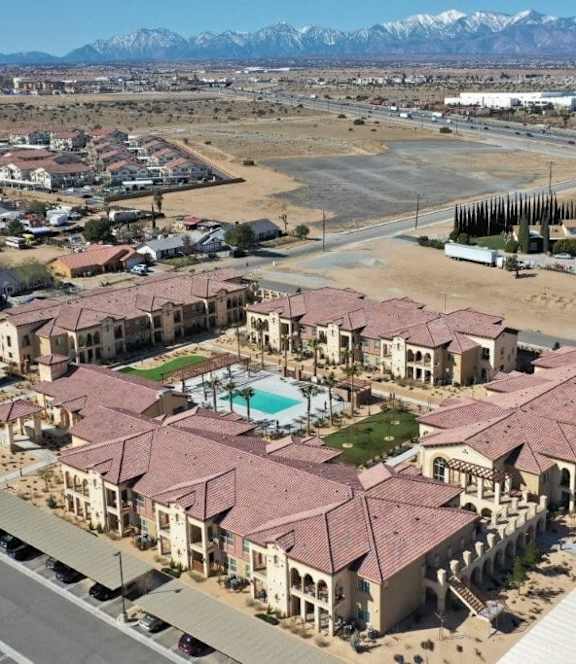 Aerial View at The Villas 55+ II Hesperia, Hesperia, CA 92660