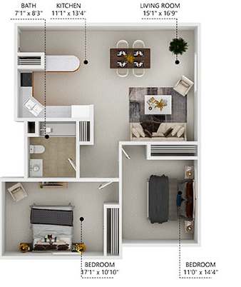 Floor-Plan_B5 at Lake Shore Park, Iowa 50021